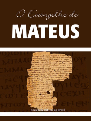 cover image of O Evangelho de Mateus